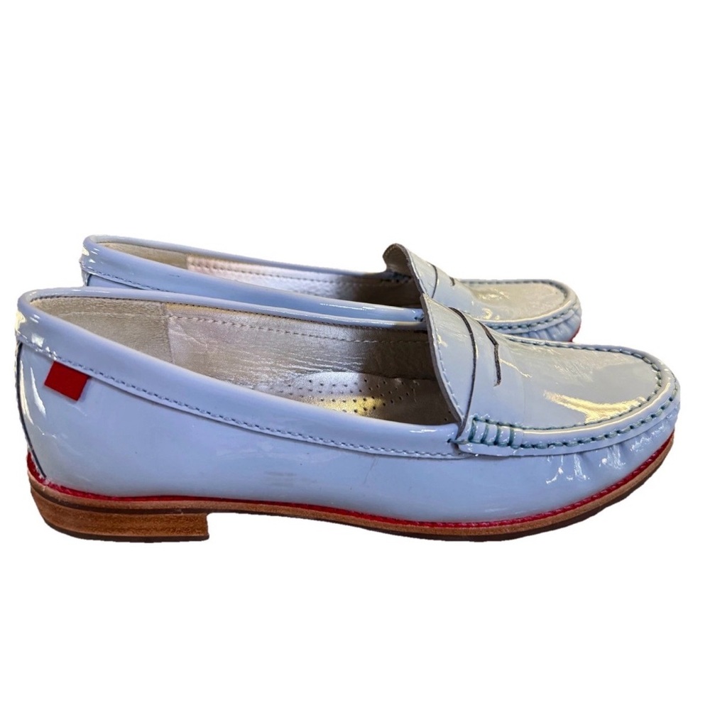 Marc Joseph East Village Loafer Baby Blue Patent Leather Women's Size 8